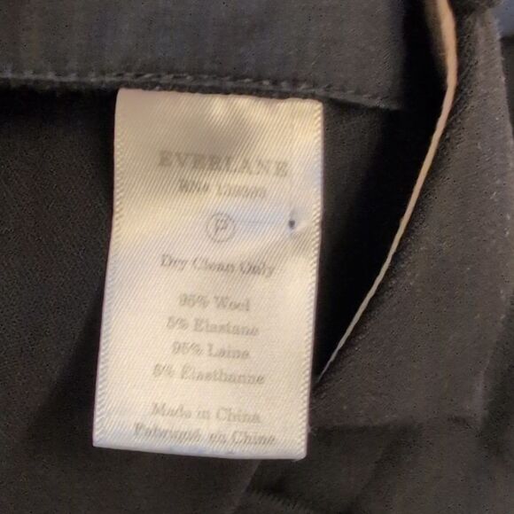 Everlane Slim Wool Trouser Black Size 10 - Picture 5 of 10